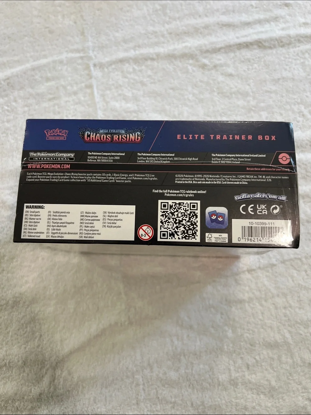 Pokemon Chaos Rising Elite Trainer Box - Blue, Pink, Purple